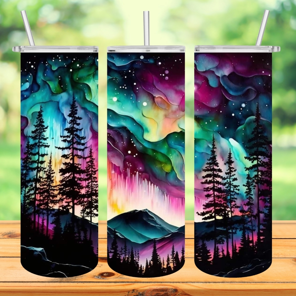 Northern Lights 20 Oz tumbler